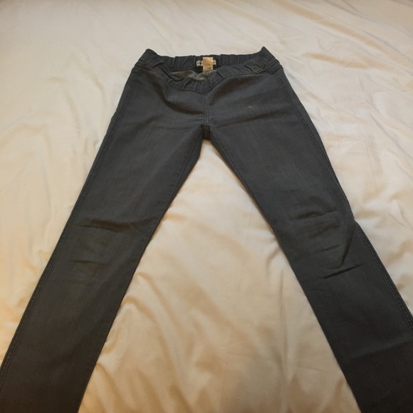 Light medium gray jeggings - skinny jeans with no - Picture 4 of 6